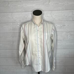 Linnay 80's vintage striped button front shirt Size 12